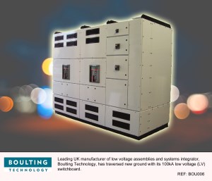 Boulting releases 100kA switchboard for building and industrial