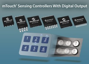 Microchip releases MTCH102-5-8 capacitive touch controller