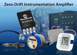 Microchip Announces MCP6N16 Zero-Drift Instrumentation Amplifier