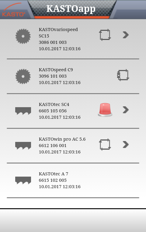 KASTO introduces KASTO machine monitoring app