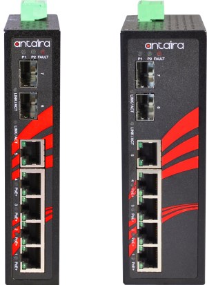 Antaira announces two Unmanaged PoE+ Switches