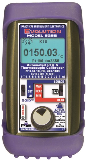 PIE announces 525B Thermocouple and RTD calibrator.