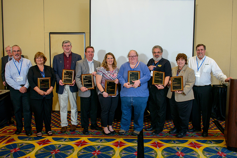 Bridget Fitzpatrick (fourth from right) shown with other 2015 ISA Standard & Practices Department award recipients.
