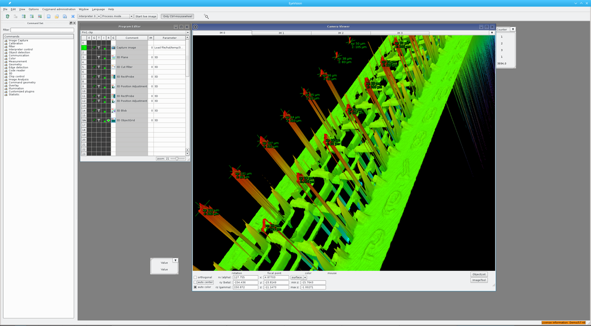 EVT announces EyeVision 3D software for EyeScan 3D sensor series