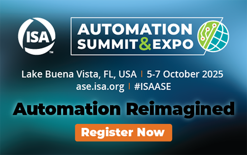 ISA 2025 Automation Summit & Expo Heads to Florida in October
