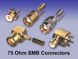 RF Industries announces 75-ohm SMBs