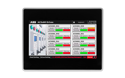 ABB HMI and Drive Faceplates Provide Clear and Comprehensive Views into Automation Systems