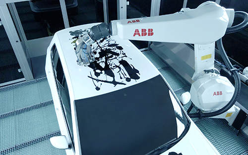 ABB Robotics Unveils World’s First Robot-painted Art Car