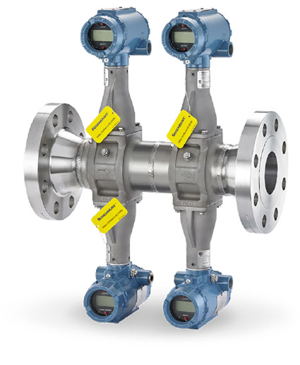 Figure 2:&nbsp;This vortex flowmeter incorporates four independent vortex meters within a single meter body. Three meters feed a 2oo3 SIL 3 capable interlock, while the fourth is used for process control.