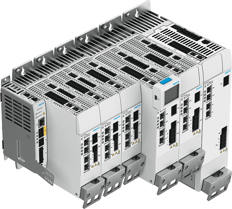Figure 2: The CMMT MP family of multi-protocol servo drives is configurable as EtherNet/IP, EtherCAT, PROFINET and Modbus TCP.