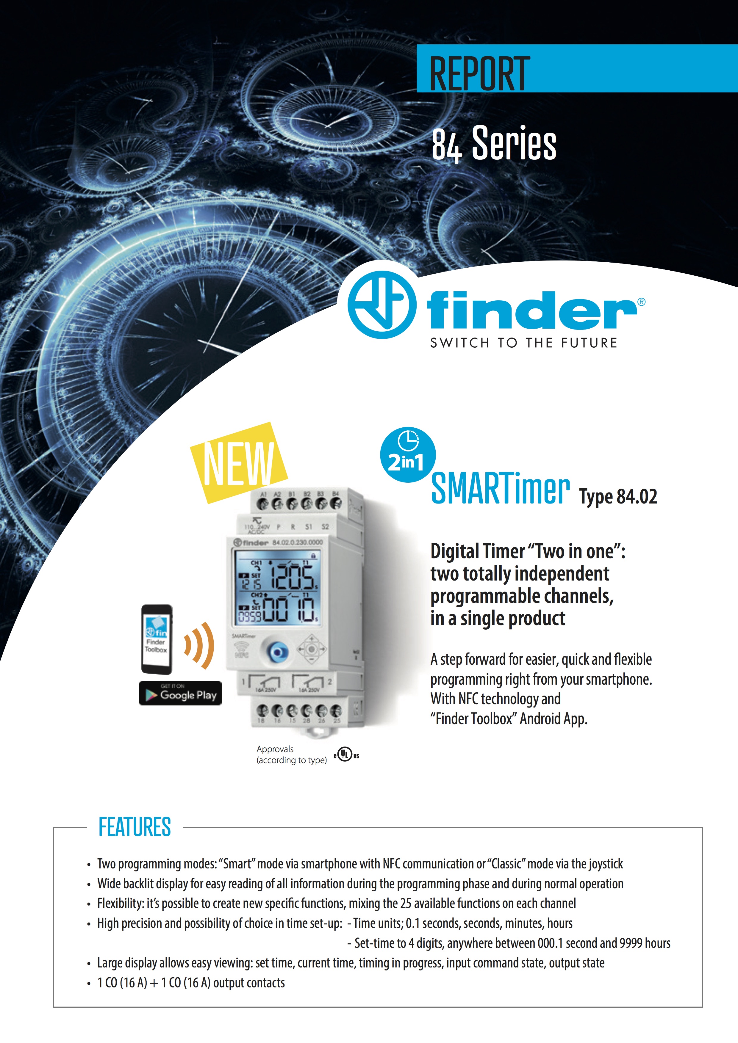 Finder Relays Introduces the SMARTimer