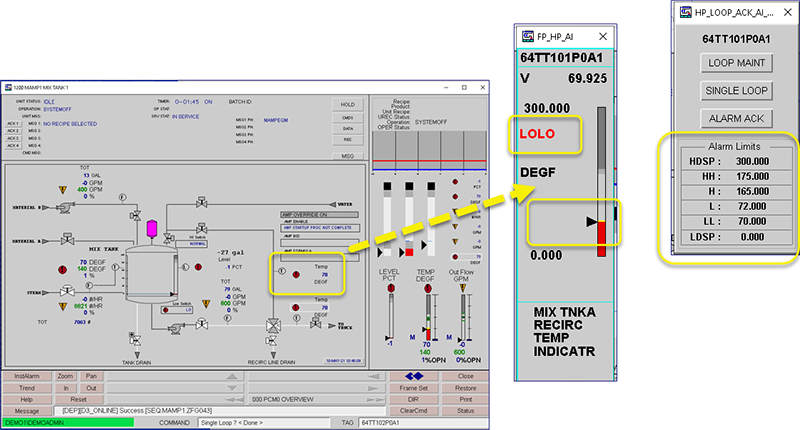 In the D/3 System, alarms are limited to loop tags, or External Point Name (EPN) events.
