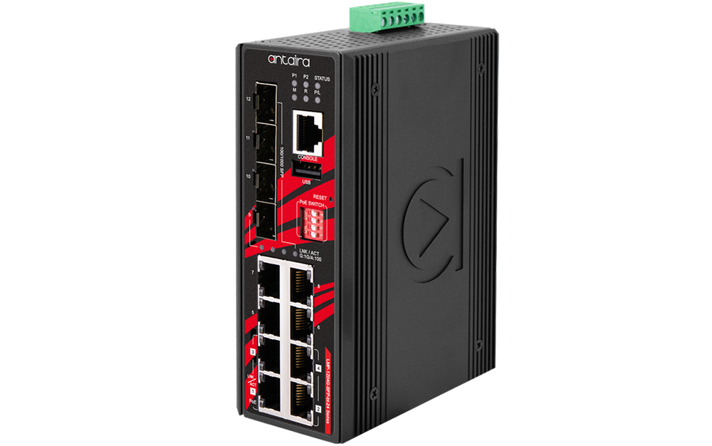 Thumbnail for Antaira Unveils 12-Port Industrial PoE++ Managed Switch Built for High-Power, Mission-Critical Networks