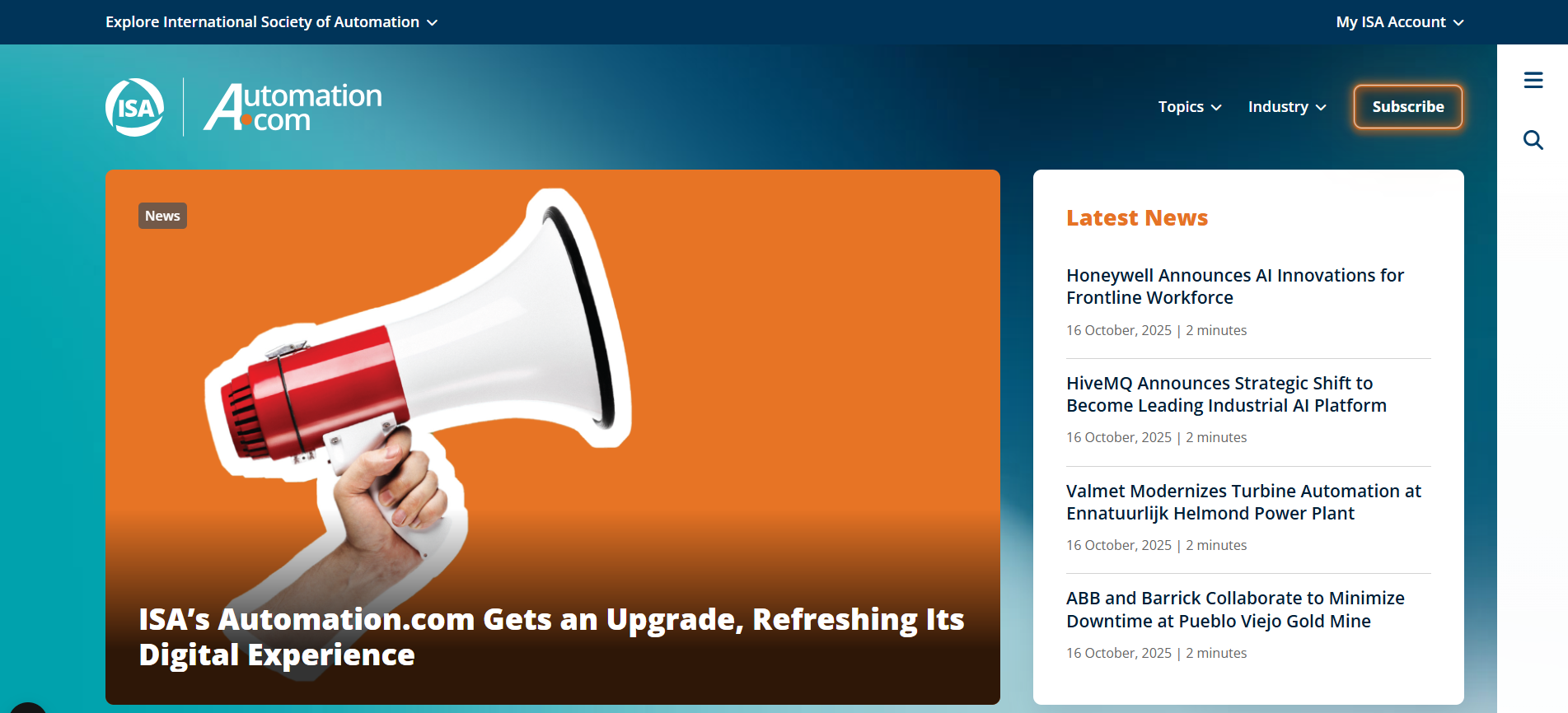 Automation.com Above the Fold