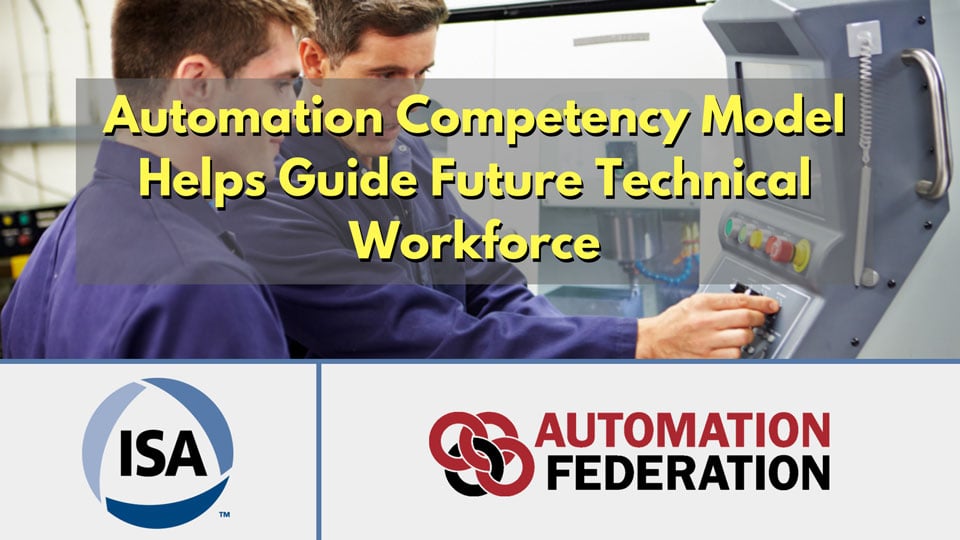 Automation Competency Model Helps Guide Future Technical Workforce