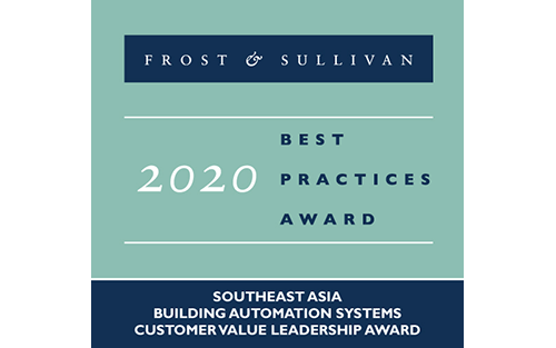 Azbil Receives Frost & Sullivan 2020 Southeast Asia Building Automation Systems Customer Value Leadership Award