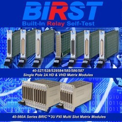 Pickering adds BIRST self test to PXI switching modules