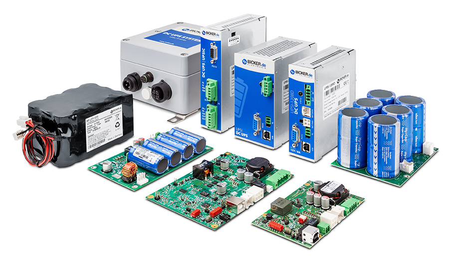 Figure 1:&nbsp;The Bicker dc UPS portfolio includes units equipped with supercap energy storage or LiFePO₄ batteries.