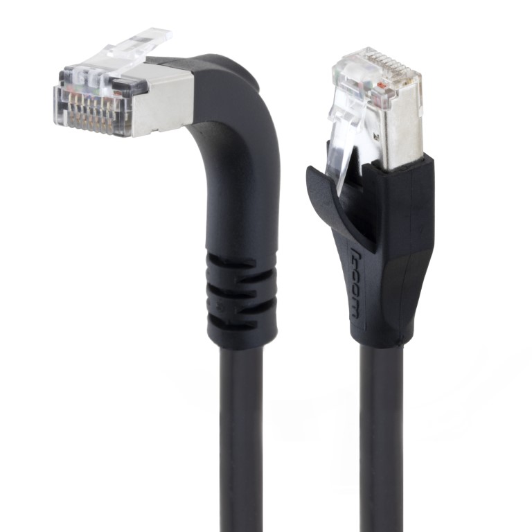 L-com introduces right-angle Ethernet cable assemblies