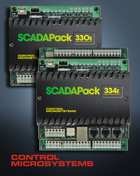 Control Microsystems announces SCADAPack 330E and 334E controllers