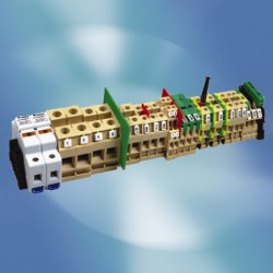 New custom DIN rail terminal block assemblies built to customer specs