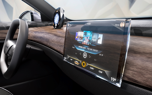 Continental Debuts Automotive Display Embedded in Transparent Swarovski Crystal
