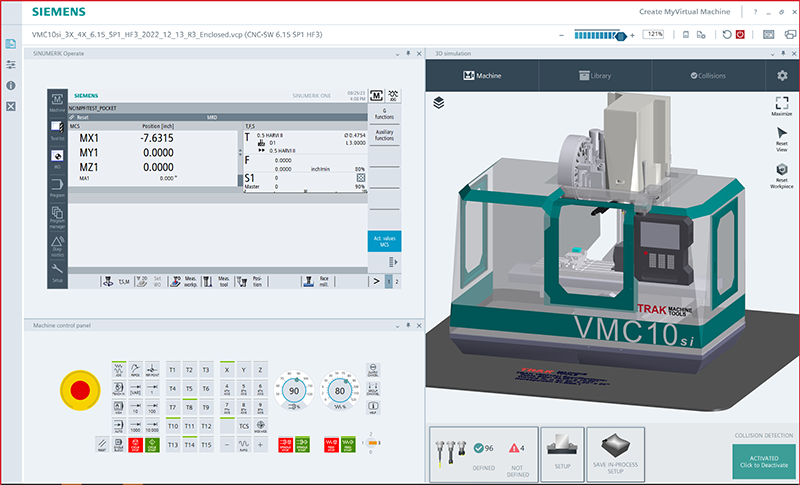 Figure 2:&nbsp;Programs in the digital twin match the real-world machine.