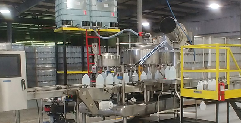 Figure 2: A rotary filler/ capper unit at Emerald 66.