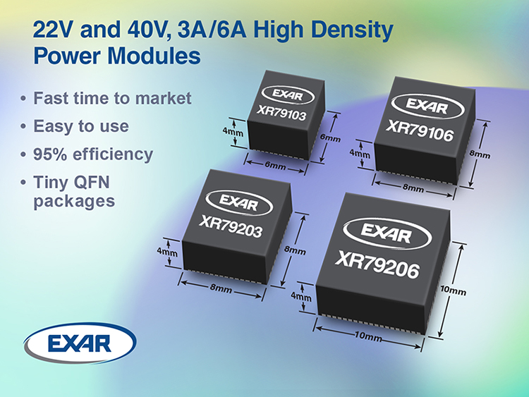 Exar Releases Four Additions to Series of Step-Down Power Modules