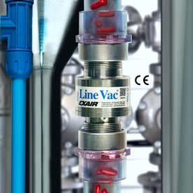 EXAIR introduces Type 303 Stainless Steel 2-1/2 NPT Threaded Line Vac Air Operated Conveyors
