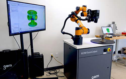 Exact Metrology Displays the GOM ScanCobot
