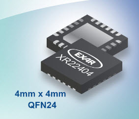Exar introduces XR22404 and XR22417