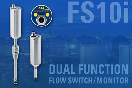 FCI announces enhancements to FS10i Flow Switch/Monitor