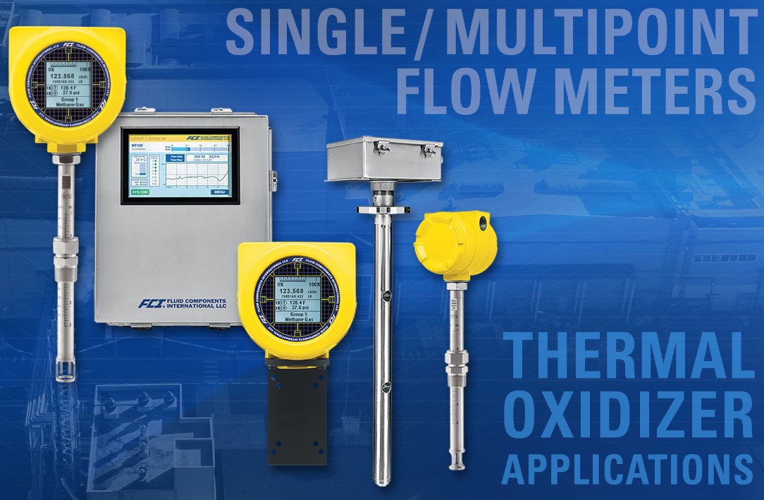 High Accuracy FCI Air/Gas Mass Flow Meters Enhance Thermal Oxidizer Performance