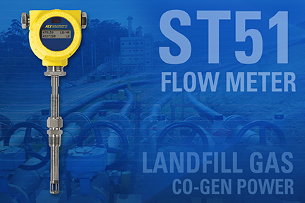FCI announces enhanced ST51 series of thermal mass flow meters for landfill gas flow measurement