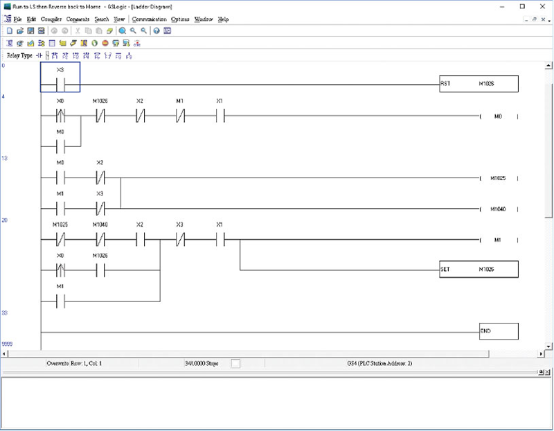 Figure 1: Many AC VFDs have built-in PLC logic operation with simple programming interfaces that will be familiar to those with PLC programming experience. They also include other features such as PID control and Ethernet communications.