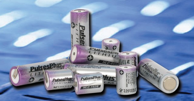 Figure 2: Bobbin-type liSOCl2 batteries can be combined with a patented hybrid layer capacitor (HLC) to deliver up to 40-year service life along with the high pulses required for two-way wireless communications.