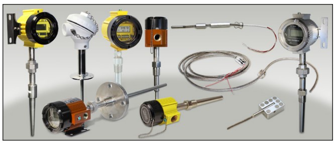 Figure 2: Complete temperature assemblies using the WORM flexible sensor and an infinite combination of materials and components.