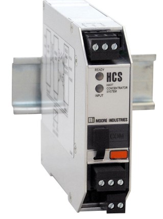 Figure 2: The HART radar level transmitter is connected to a HCS HART Concentrator System to send weir flow level and diagnostic information to the boiler control room.