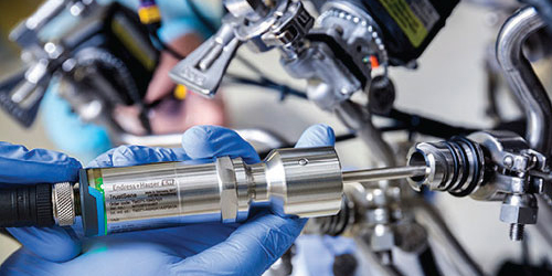 Figure 2: For life sciences manufacturers, self-calibrating temperature sensors eliminate manual calibration downtime by self-checking during every SIP operation. (Shown: iTHERM TrustSens)