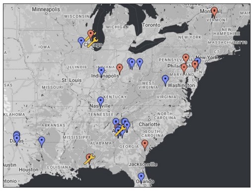 Figure 7: ALTA’s nationwide network  serves up performance data on every  unit and allows the team to track and  manage necessary work orders.