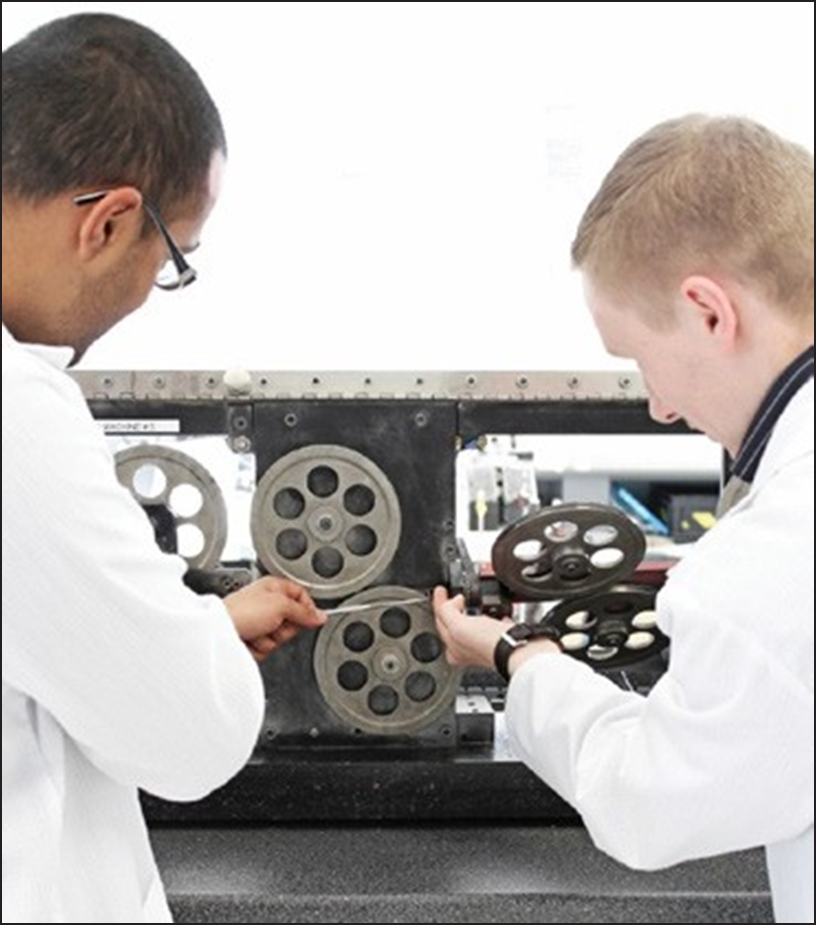 Figure 8: Research carried out by FRABA and its partners has automated this process and optimized it for quality and consistency.