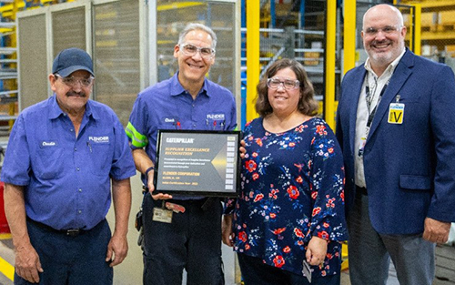 Flender Wins Prestigious Excellence Award from Caterpillar Inc.