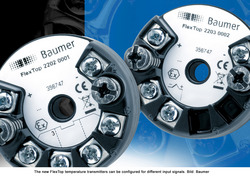 Baumer announces FlexTop temperature transmitters