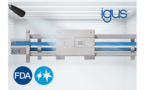 igus Introduces Self-lubricating Toothed Belt Axis Designed for Clean Use in Food Technology