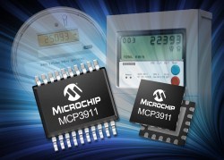 Microchip introduces MCP3911 energy-measurement analog front end