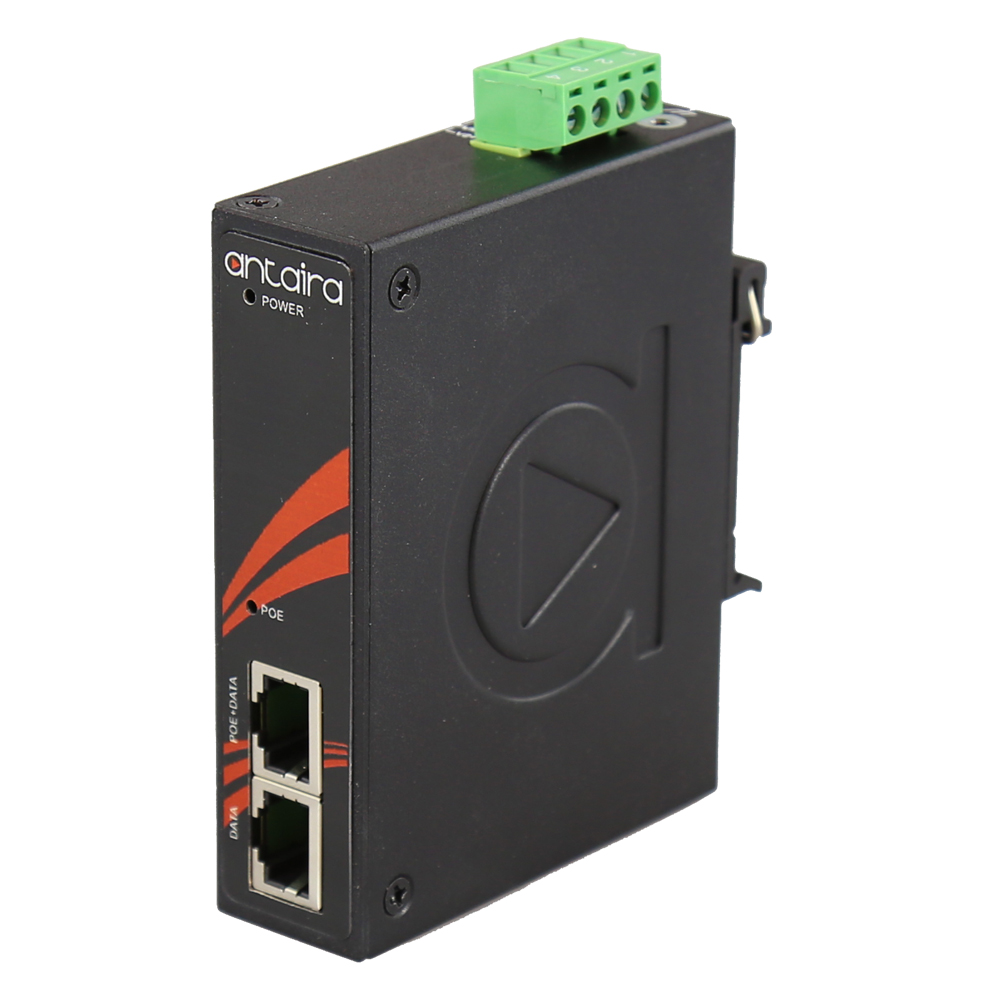 Antaira introduces INJ-0200G-60-24-T IEEE 802.3bt Type 3 Power over Ethernet (PoE) injector