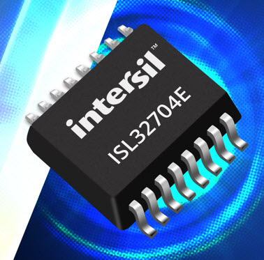 Intersil releases ISL32704E RS-485 transceiver