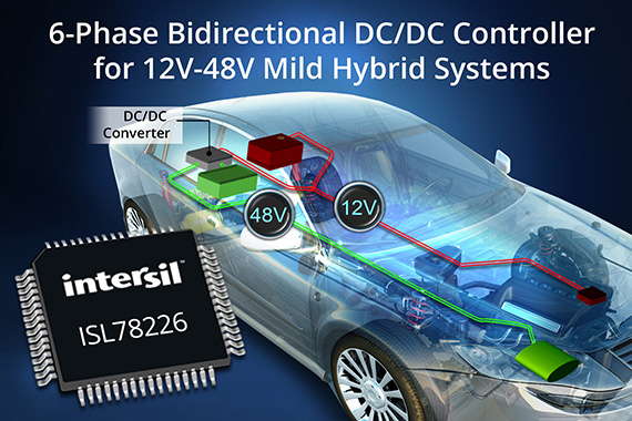 Intersil releases ISL78226 PWM controller