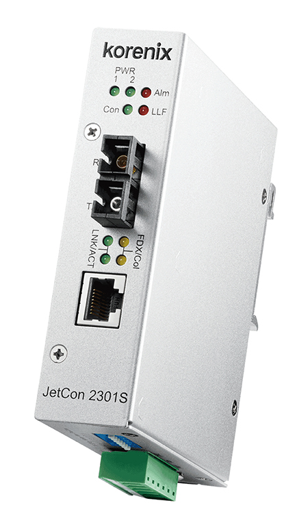 Korenix introduces JetCon 2301S media converter